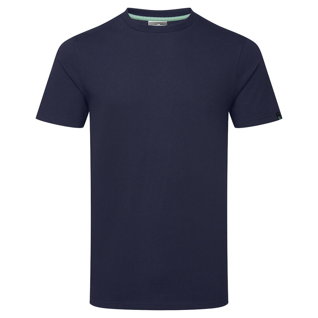 T-shirt manica corta in cotone riciclabile – Blu navy chiaro