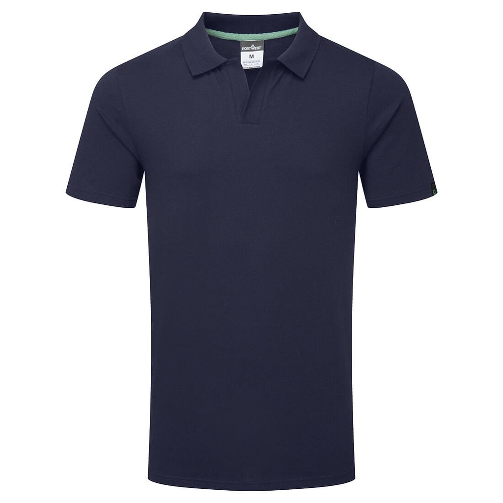 Polo in cotone organico riciclabile – Blu navy (NAR)