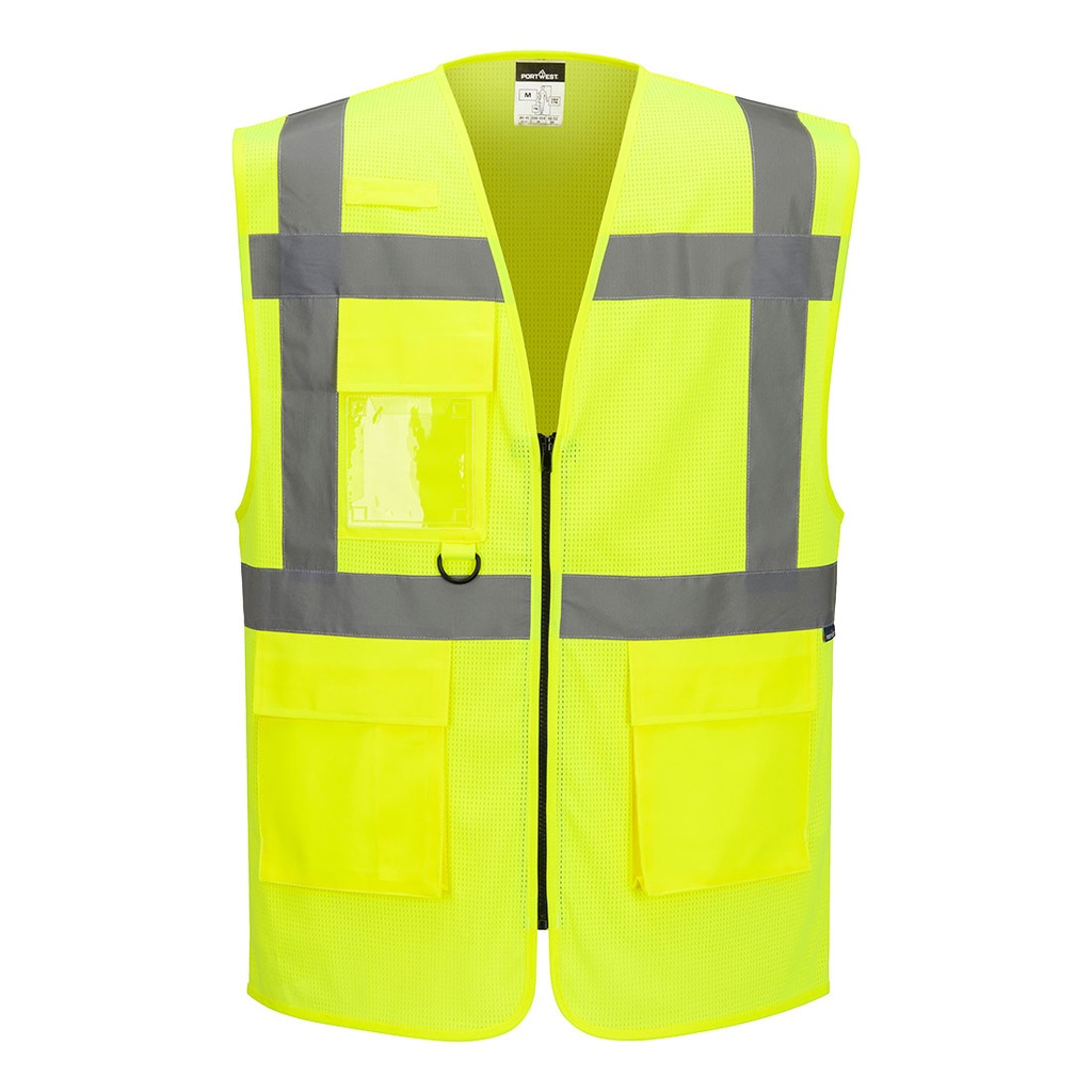 Gilet Executive alta visibilità in rete ES1 Essential classe 2 – Giallo