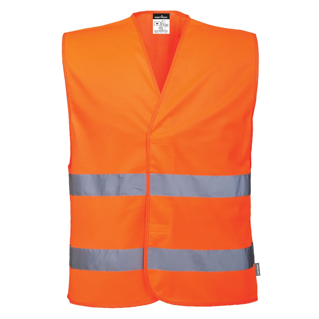 Gilet alta visibilità a due bande ES1 Essential classe 1/2 – Arancione