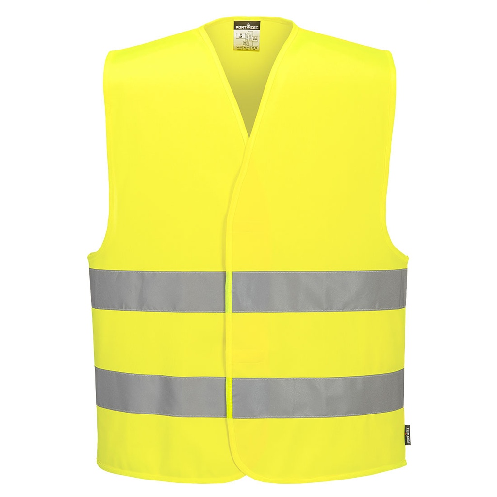 Gilet alta visibilità a due bande ES1 Essential classe 1/2 – Giallo