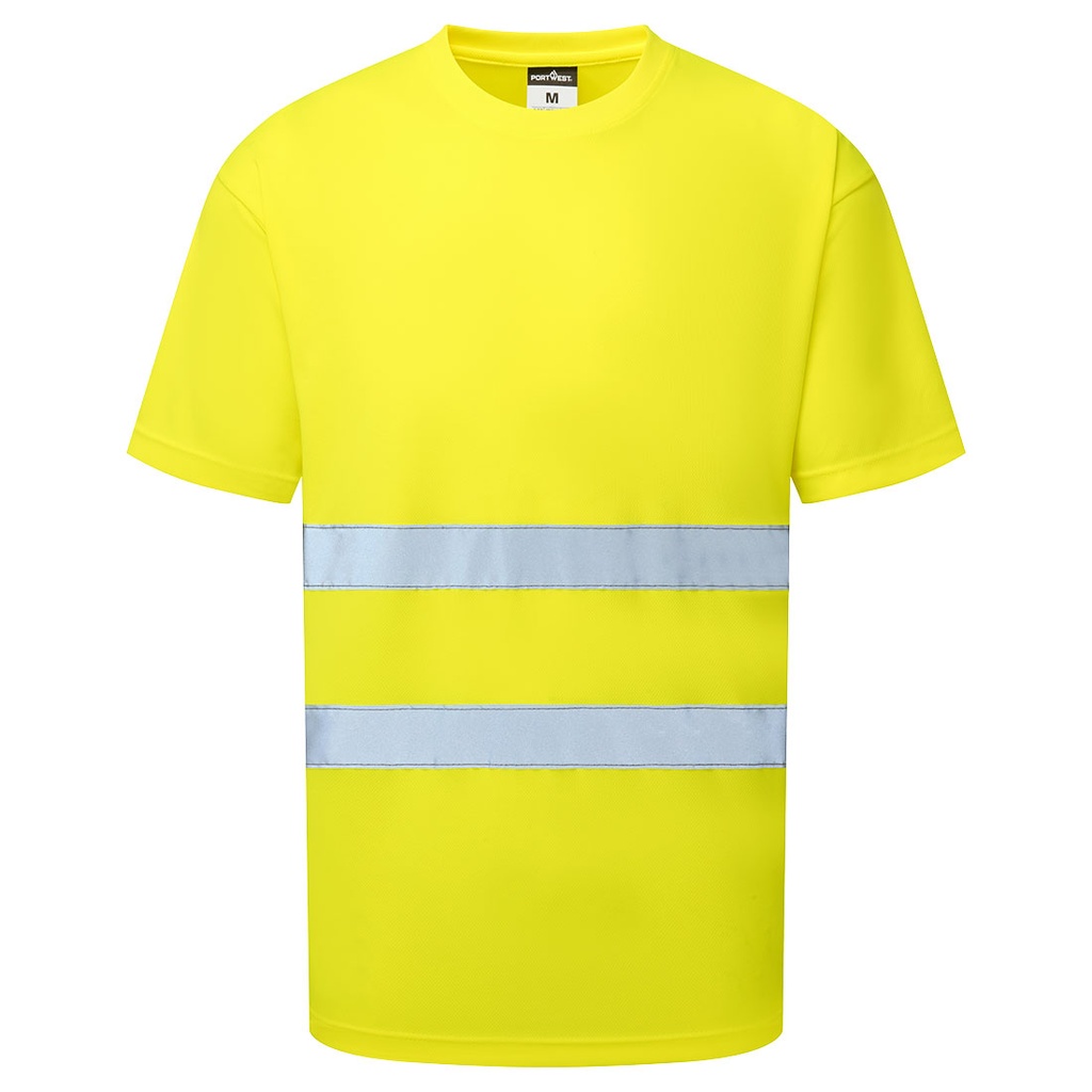 T-shirt manica corta alta visibilità ES1 Essential classe 1/2 – Giallo