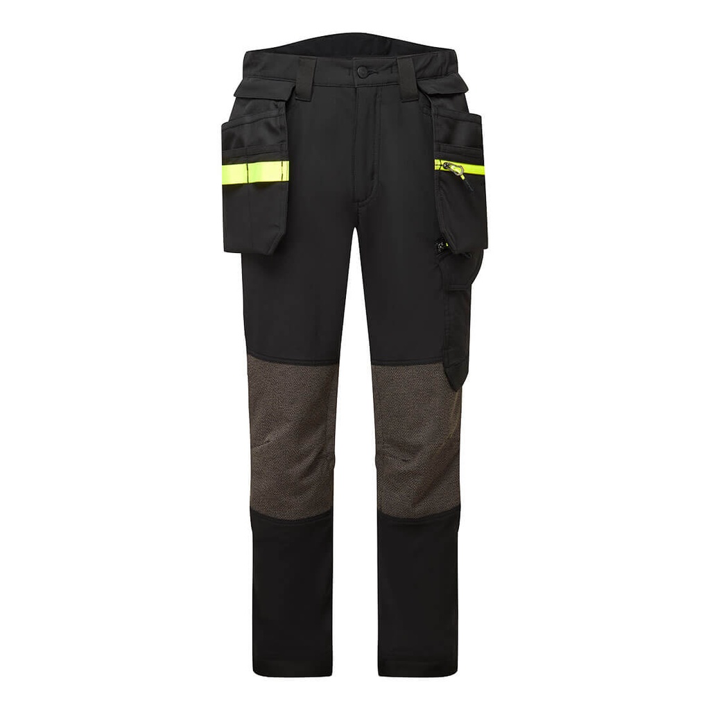 Pantaloni elasticizzati EV4 con tasche holster staccabili – Nero