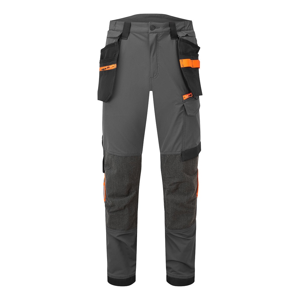 Pantaloni elasticizzati EV4 con tasche holster staccabili – Grigio metallo