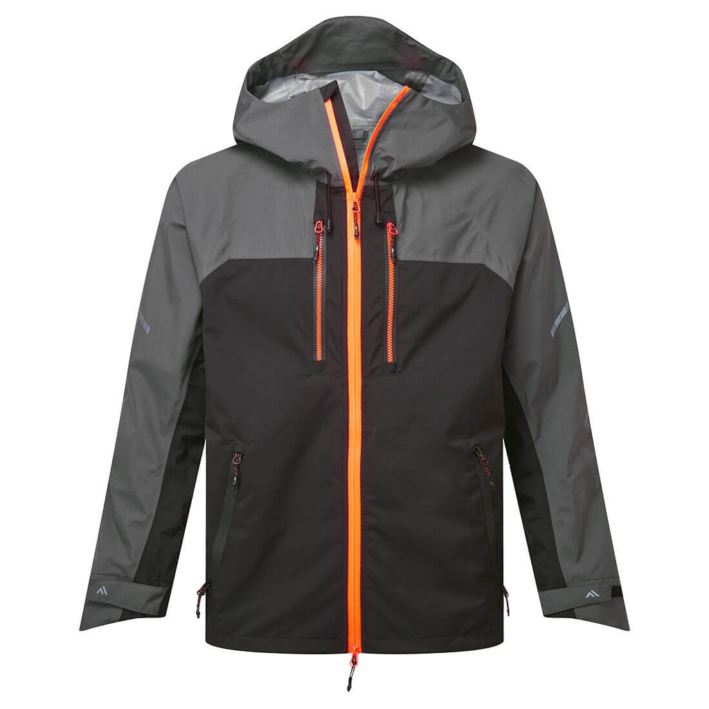 Giacca shell impermeabile EV4 (3 strati) – Grigio metallo