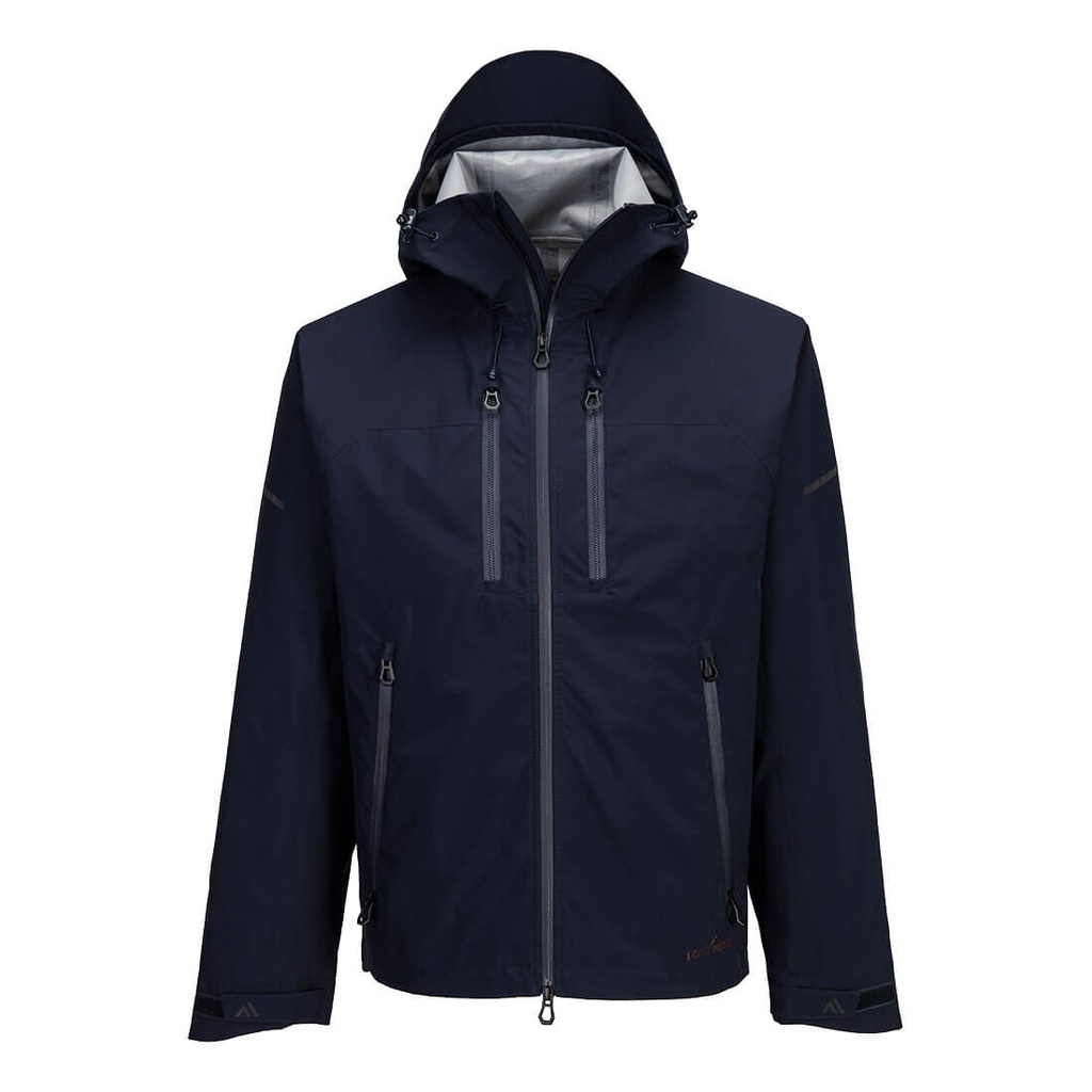 Giacca shell impermeabile EV4 (3 strati) – Blu navy