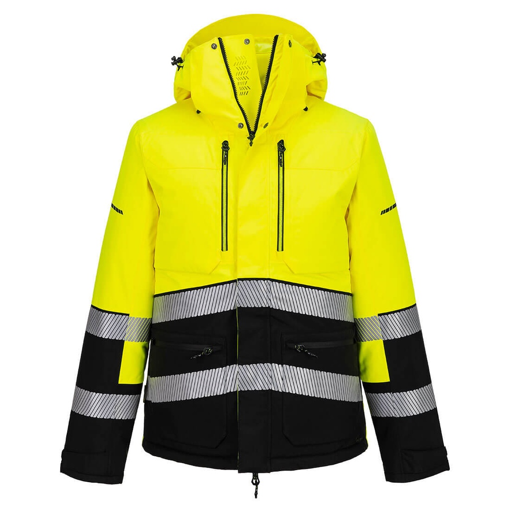 Giacca invernale alta visibilità EV4 classe 3 – Giallo/nero