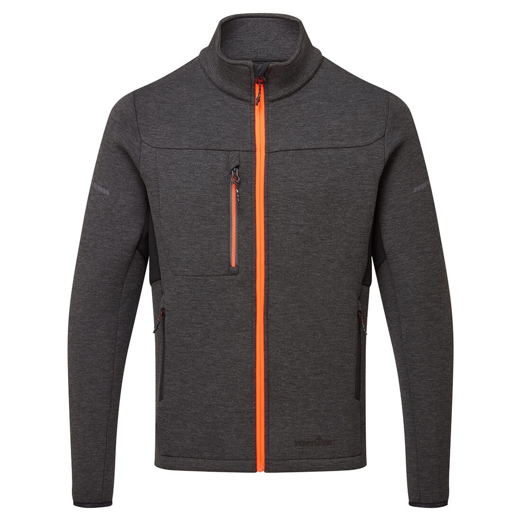 Giacca in pile tecnico EV4 – Grigio metallo