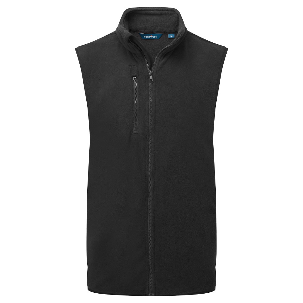 Gilet in pile – Nero