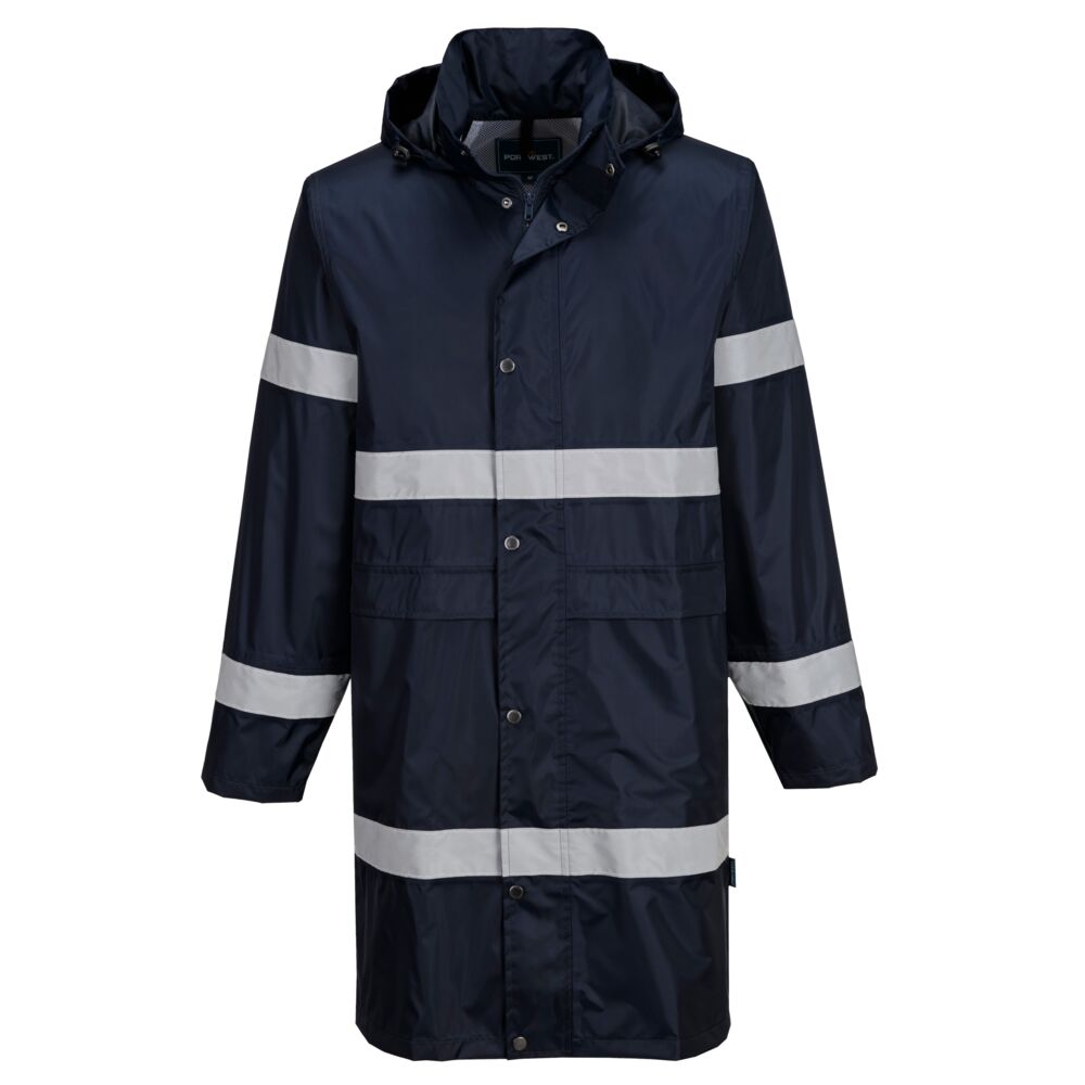 Cappotto impermeabile Iona 100 cm a visibilità migliorata – Blu navy