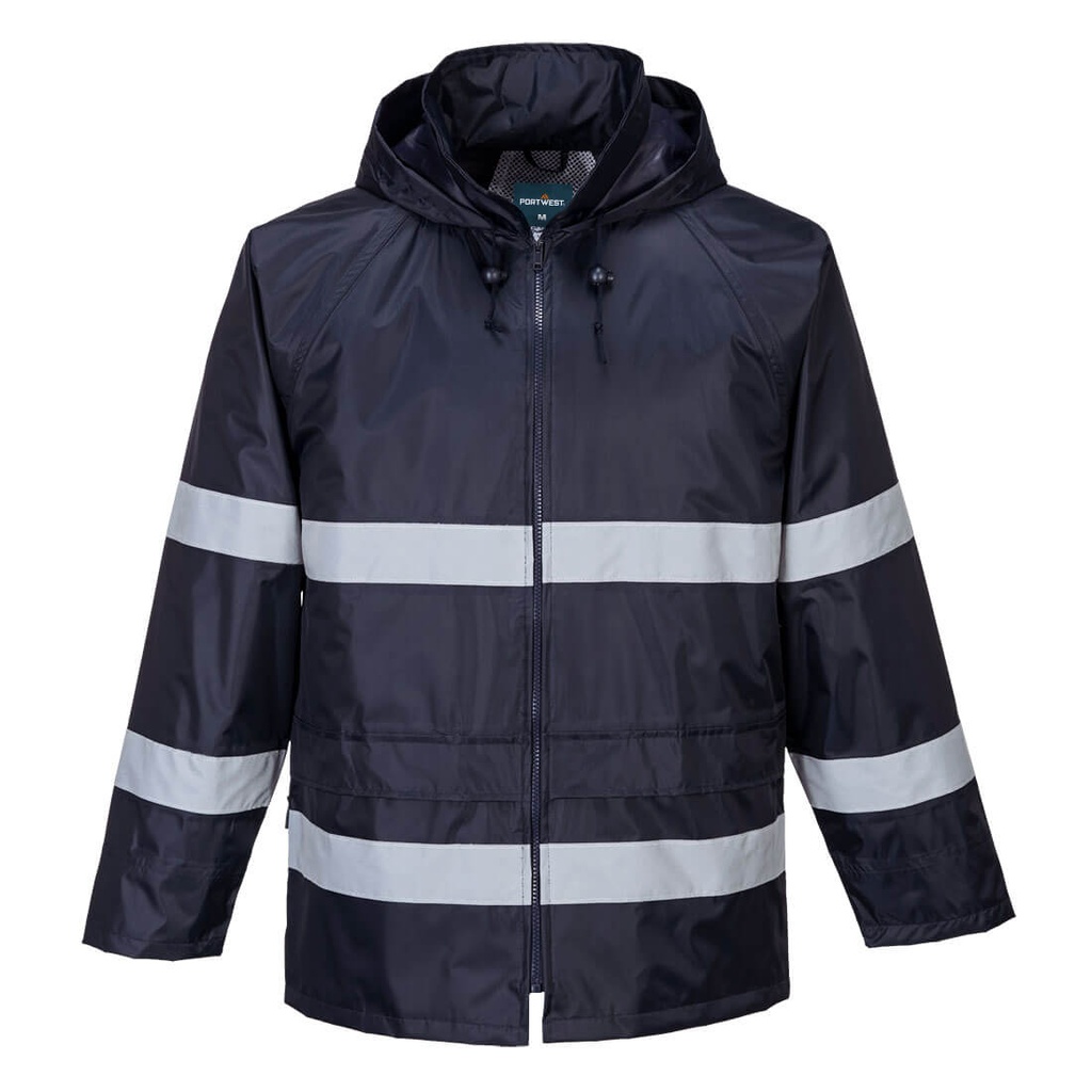 Giacca impermeabile visibilità migliorata Classic Iona – Blu navy