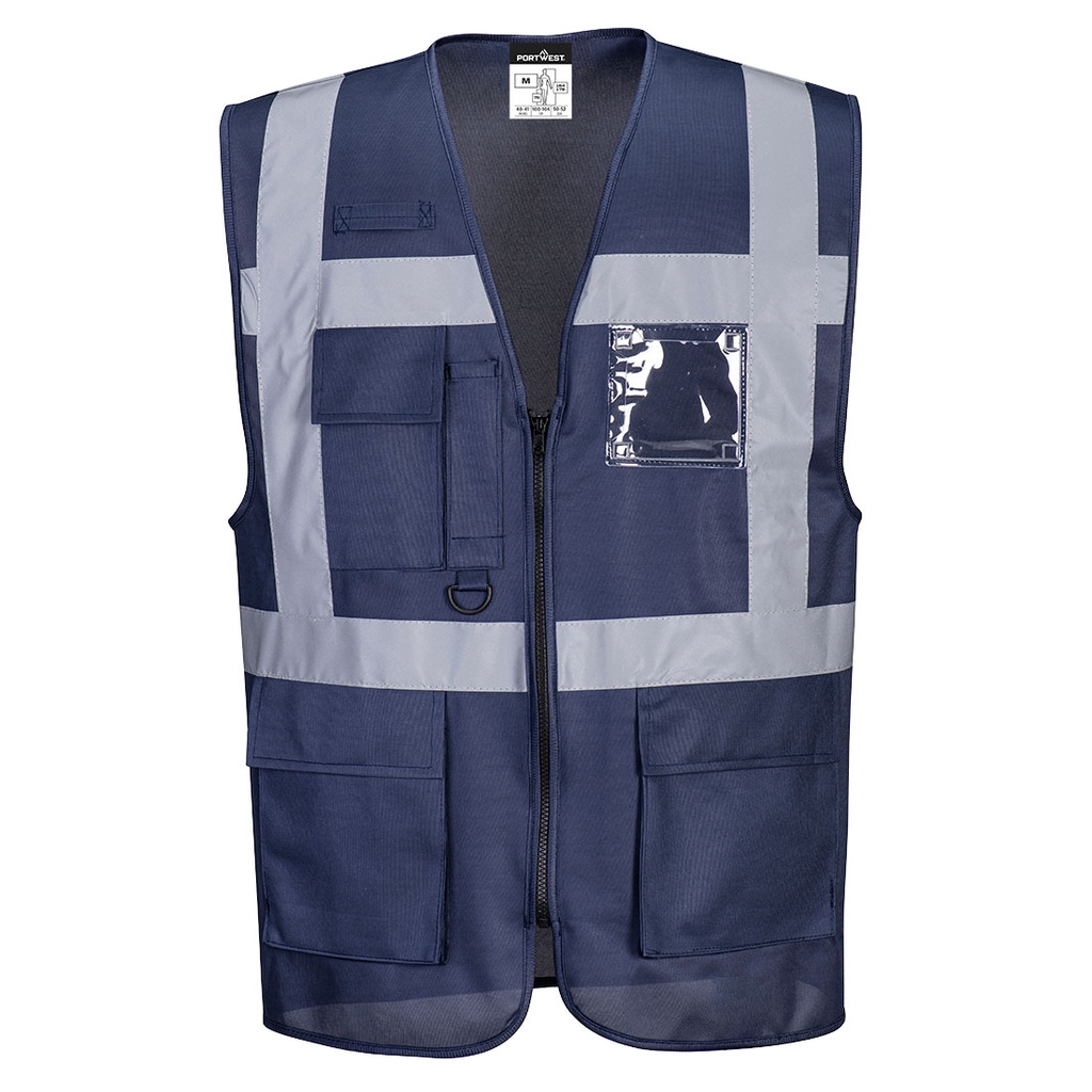 Gilet visibilità migliorata Iona Executive – Blu navy chiaro