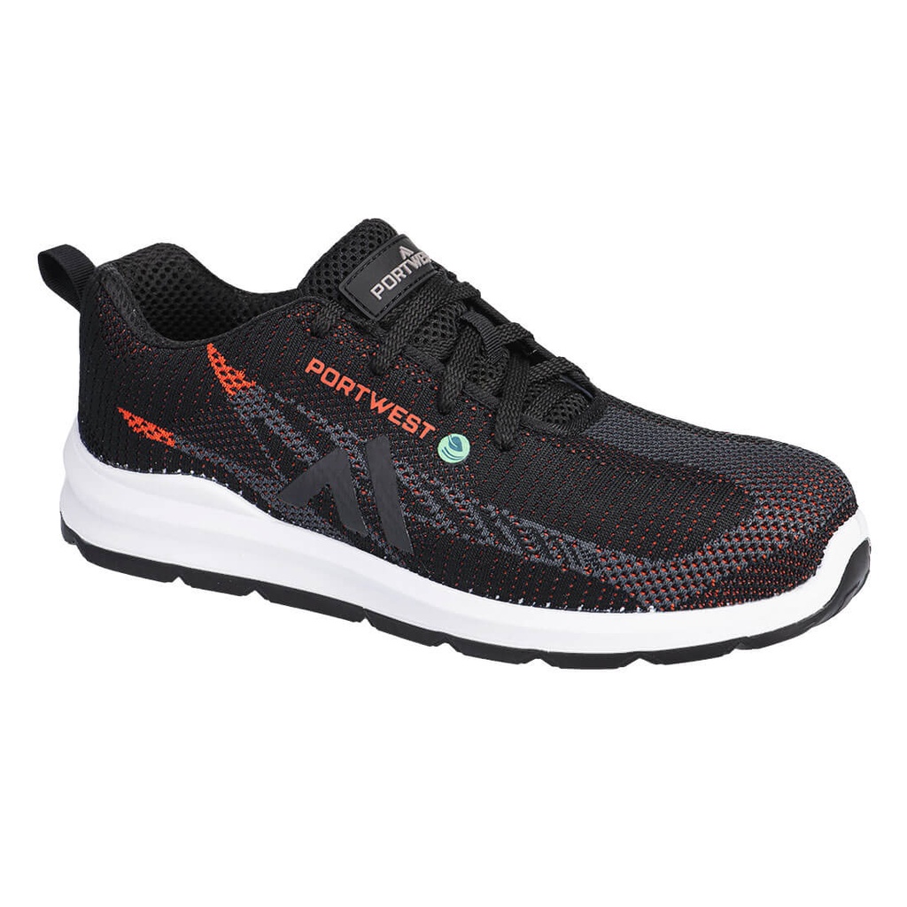 Scarpa antinfortunistica sportiva Flynite con puntale in composito S1PS SR FO – Nero/rosso