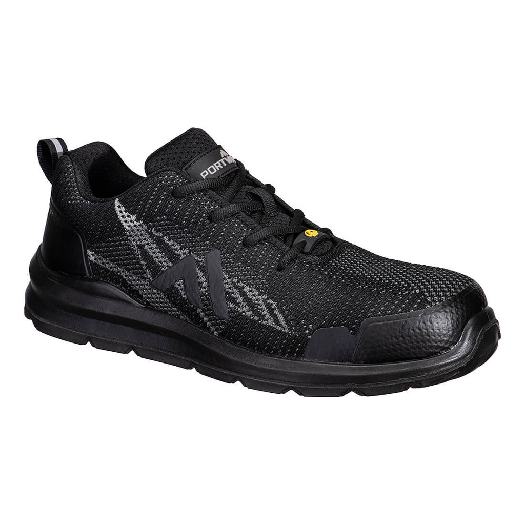Scarpa antinfortunistica sportiva in maglia senza cuciture S1PS ESD SR FO – Nero/grigio zoom