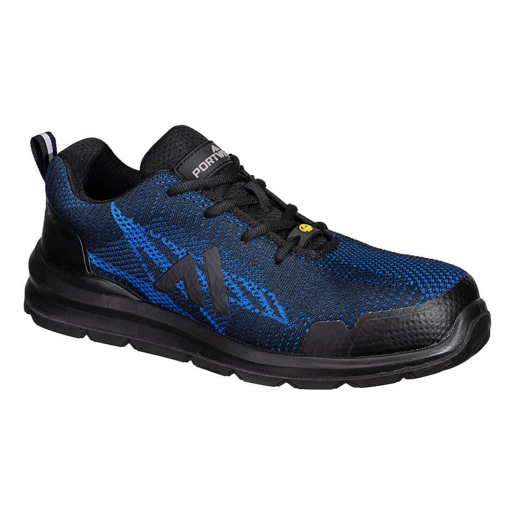 Scarpa antinfortunistica sportiva in maglia senza cuciture S1PS ESD SR FO – Blu navy/blu royal