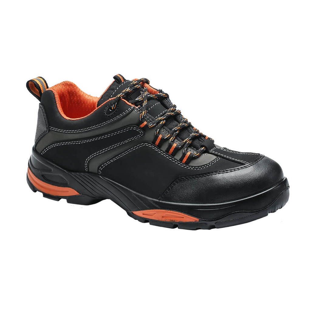 Scarpa antinfortunistica bassa in nabuk puntale in composito S3S HRO FO SR – Nero