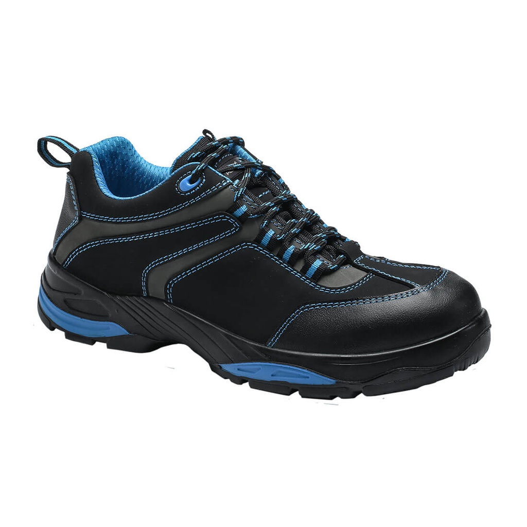 Scarpa antinfortunistica bassa in nabuk puntale in composito S3S HRO FO SR – Blu