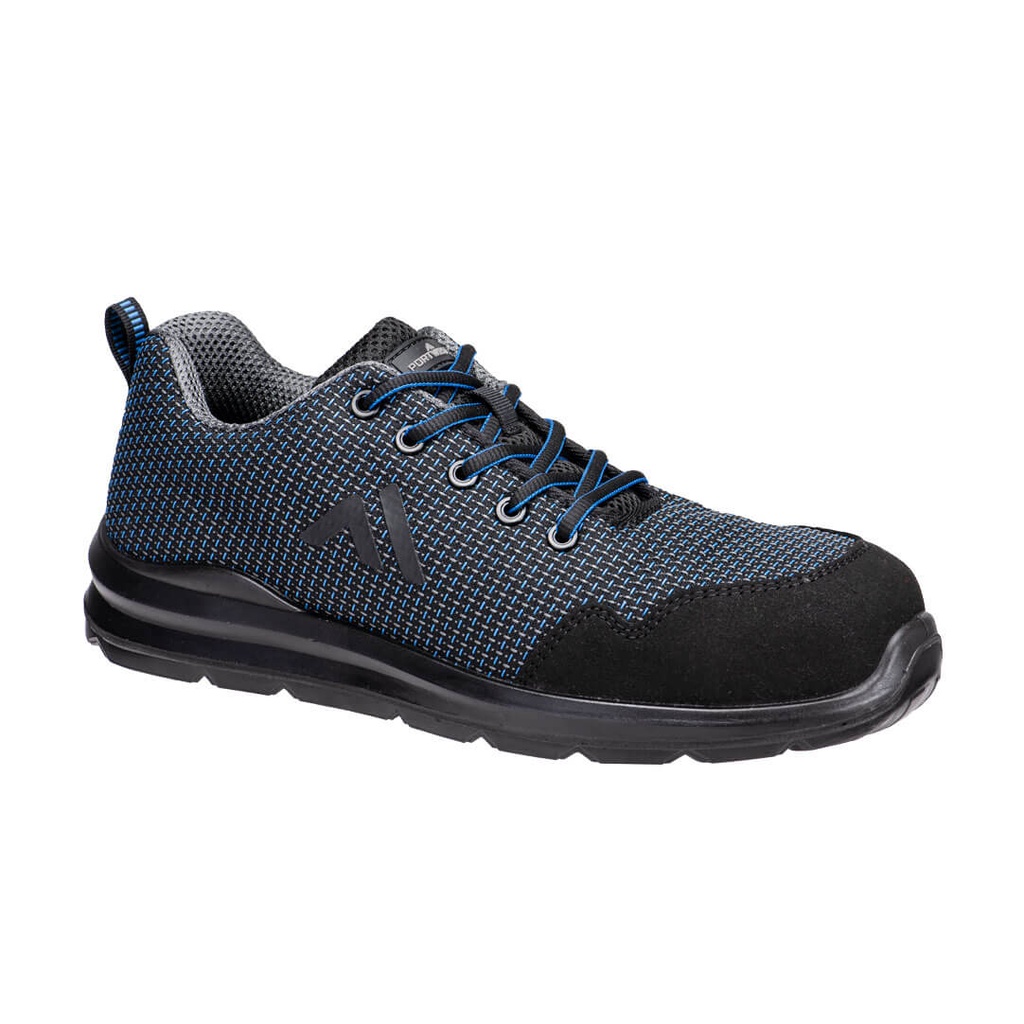 Scarpa antinfortunistica sportiva in tessuto con paracolpi composito S3S SR FO – Blu navy chiaro