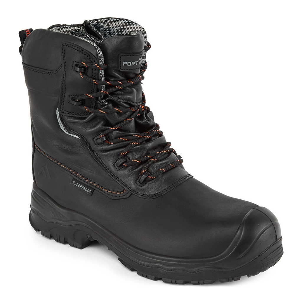 Stivaletto antinfortunistico Traction 7" in pelle composito S7L ESD HRO CI FO – Nero