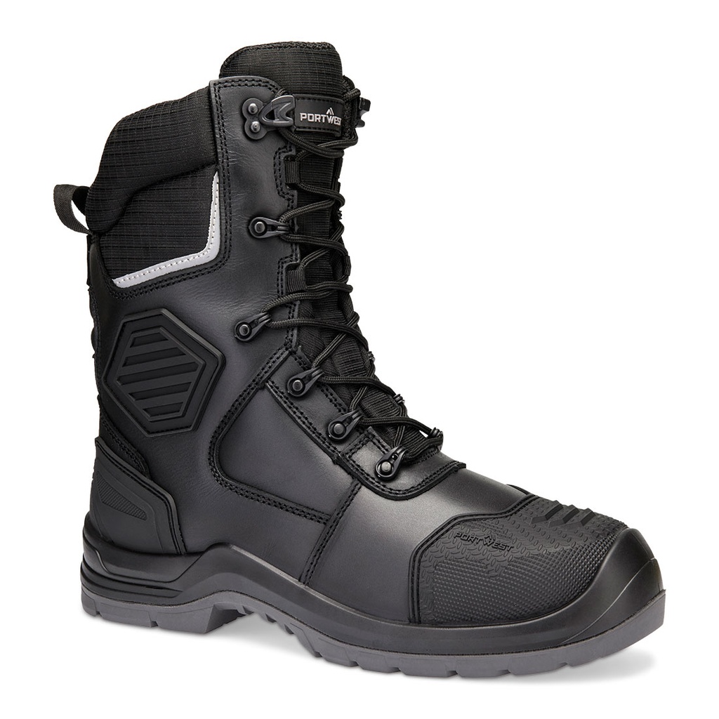 Stivaletto antinfortunistico alto composito S7L HRO M CI LG SC AN SR FO – Nero