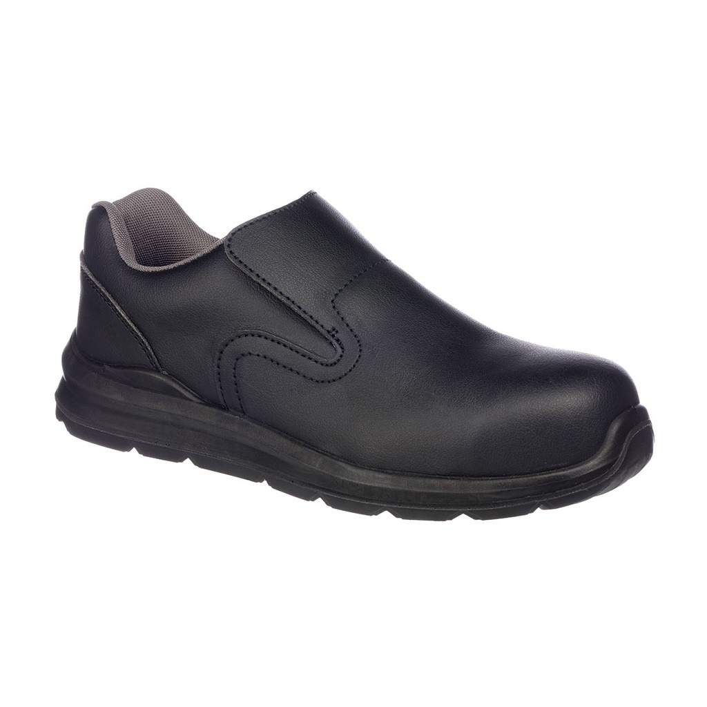 Scarpa antinfortunistica senza lacci in microfibra puntale in composito S2 SRC – Nero