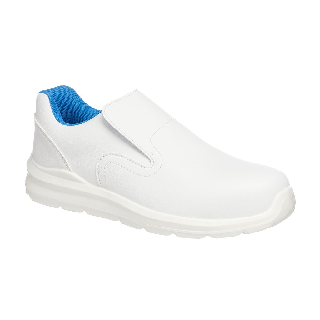 Scarpa antinfortunistica senza lacci in microfibra puntale in composito S2 SRC – Bianco