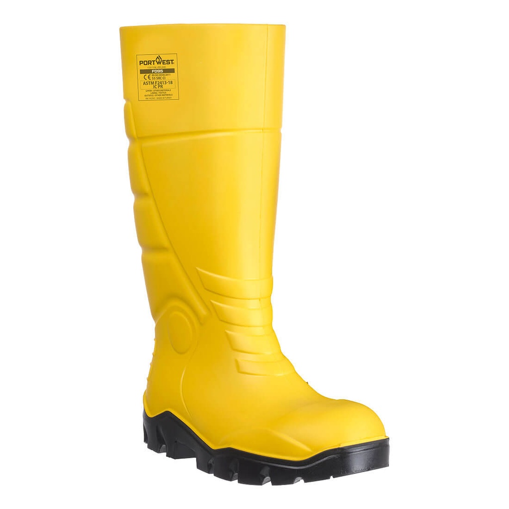 Stivali antinfortunistici in PU S5 FO CI SR – Giallo