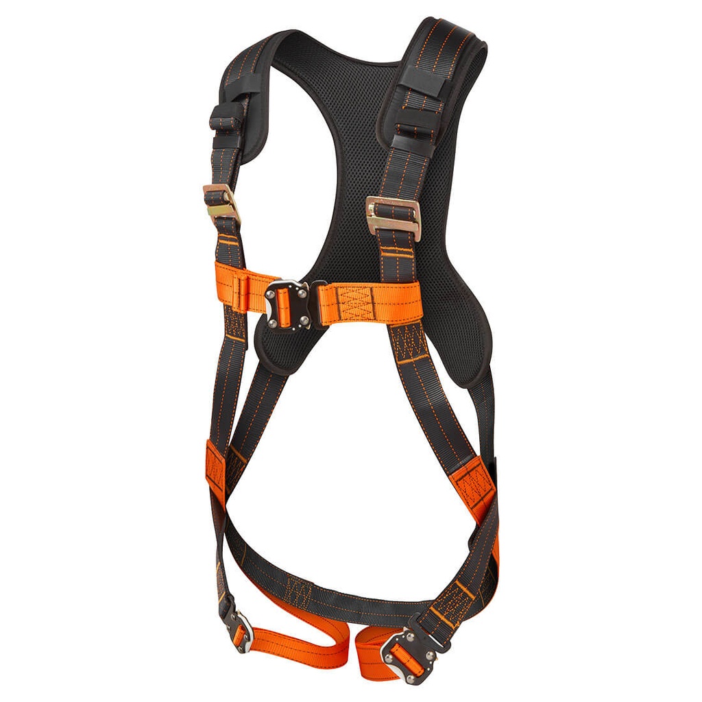 Imbracatura anticaduta 1 punto Ultra 140 kg – Nero/arancione