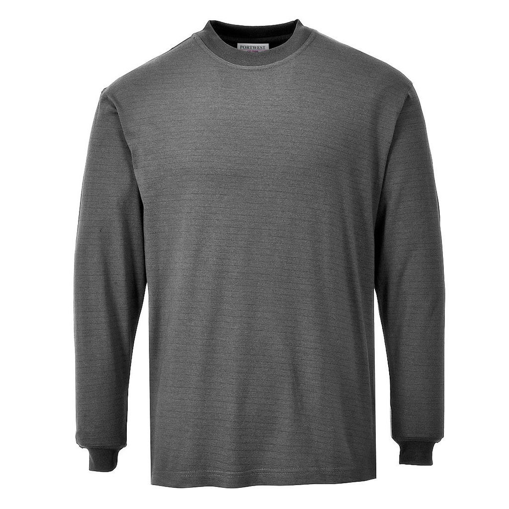 T-shirt manica lunga ignifuga antistatica Modaflame – Grigio
