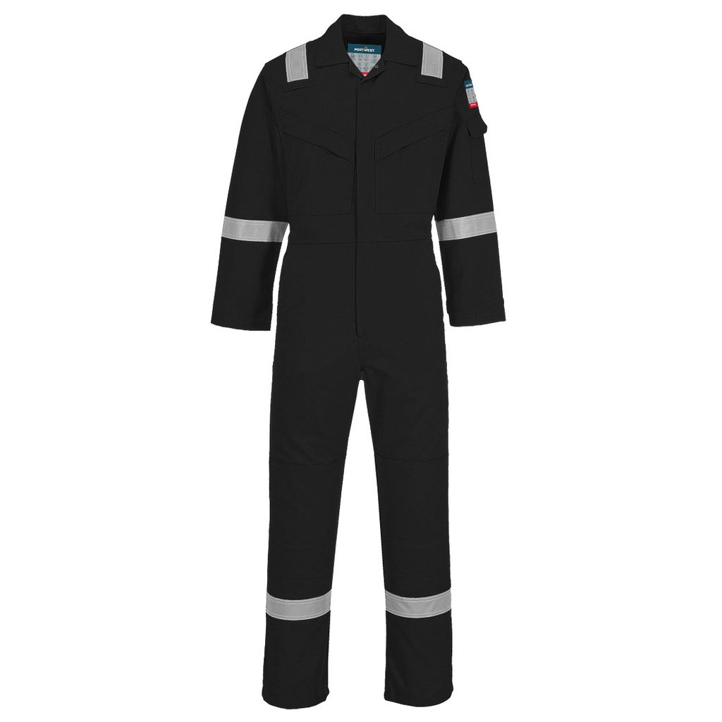 Tuta ignifuga antistatica leggera Bizflame Work – Nero