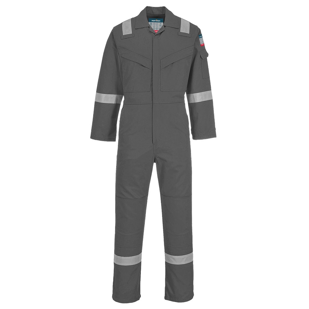 Tuta ignifuga antistatica leggera Bizflame Work – Grigio