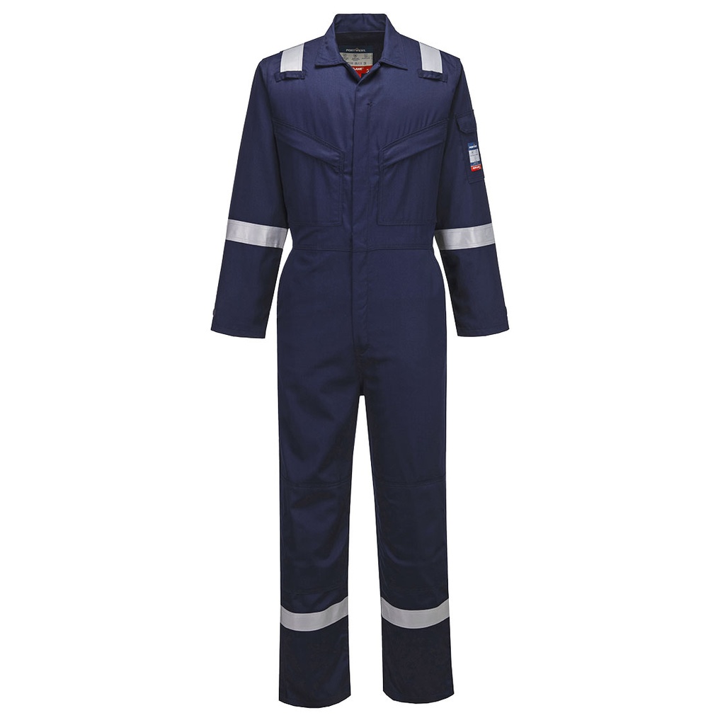 Tuta ignifuga leggera Bizflame Work repellente per insetti – Blu navy chiaro