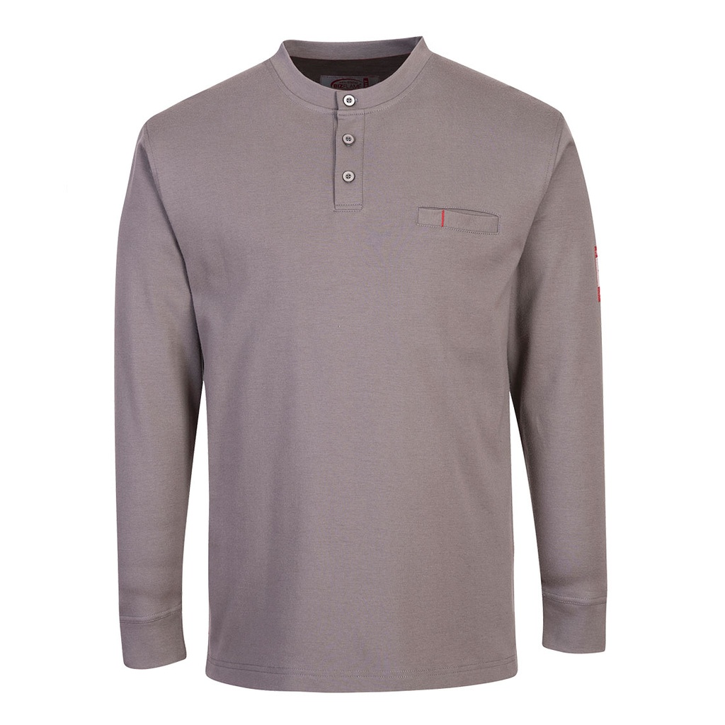 Maglia serafino ignifuga antistatica manica lunga – Grigio