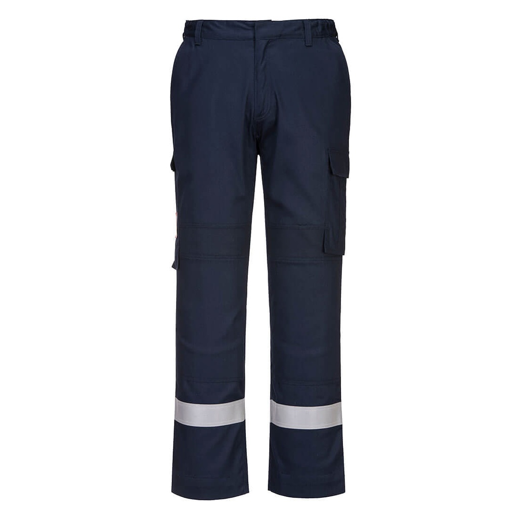 Pantaloni ignifughi leggeri Bizflame Work con inserti elasticizzati – Blu navy