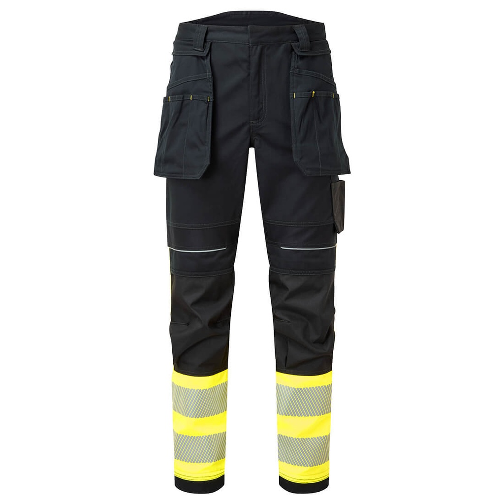 Pantaloni holster ignifughi alta visibilità PW3 Modaflame classe 1 – Giallo/nero
