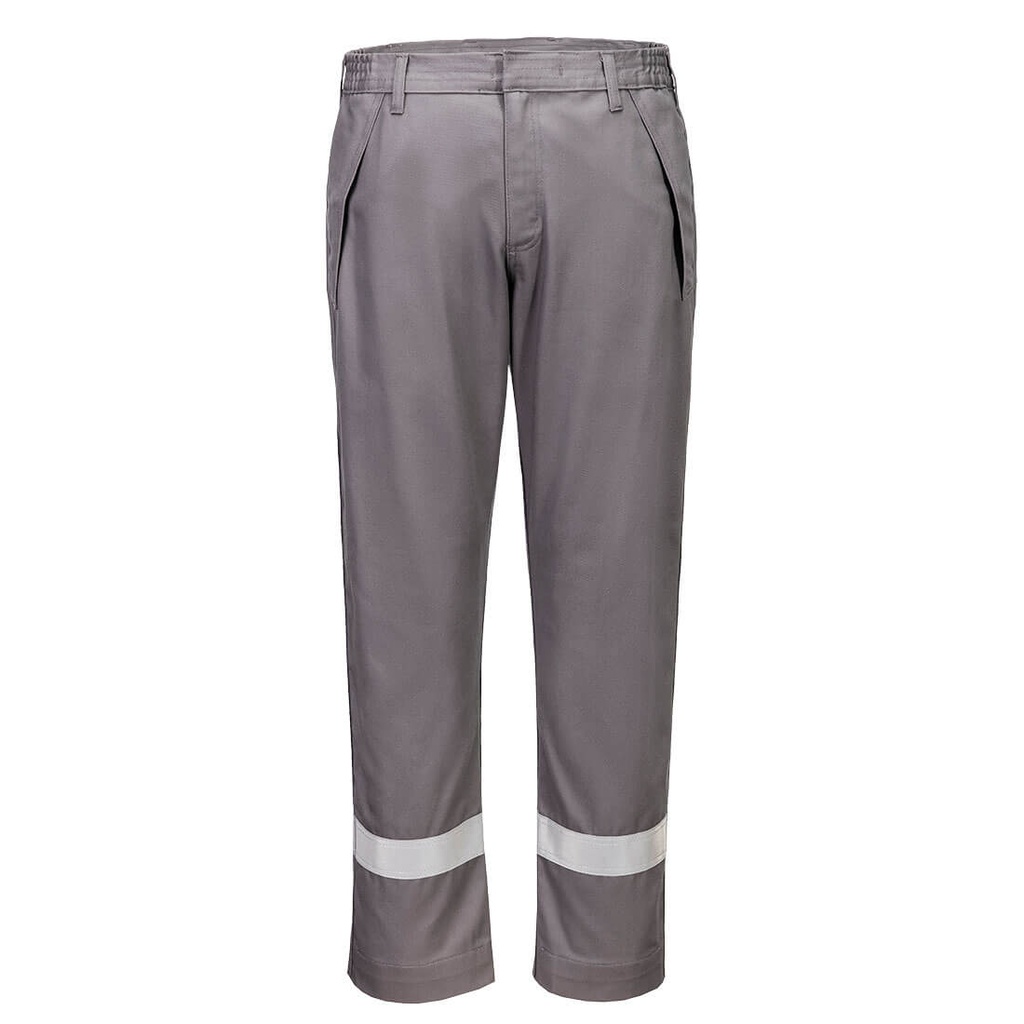 Pantaloni ignifughi Bizflame Work+ resistenti agli agenti chimici – Grigio