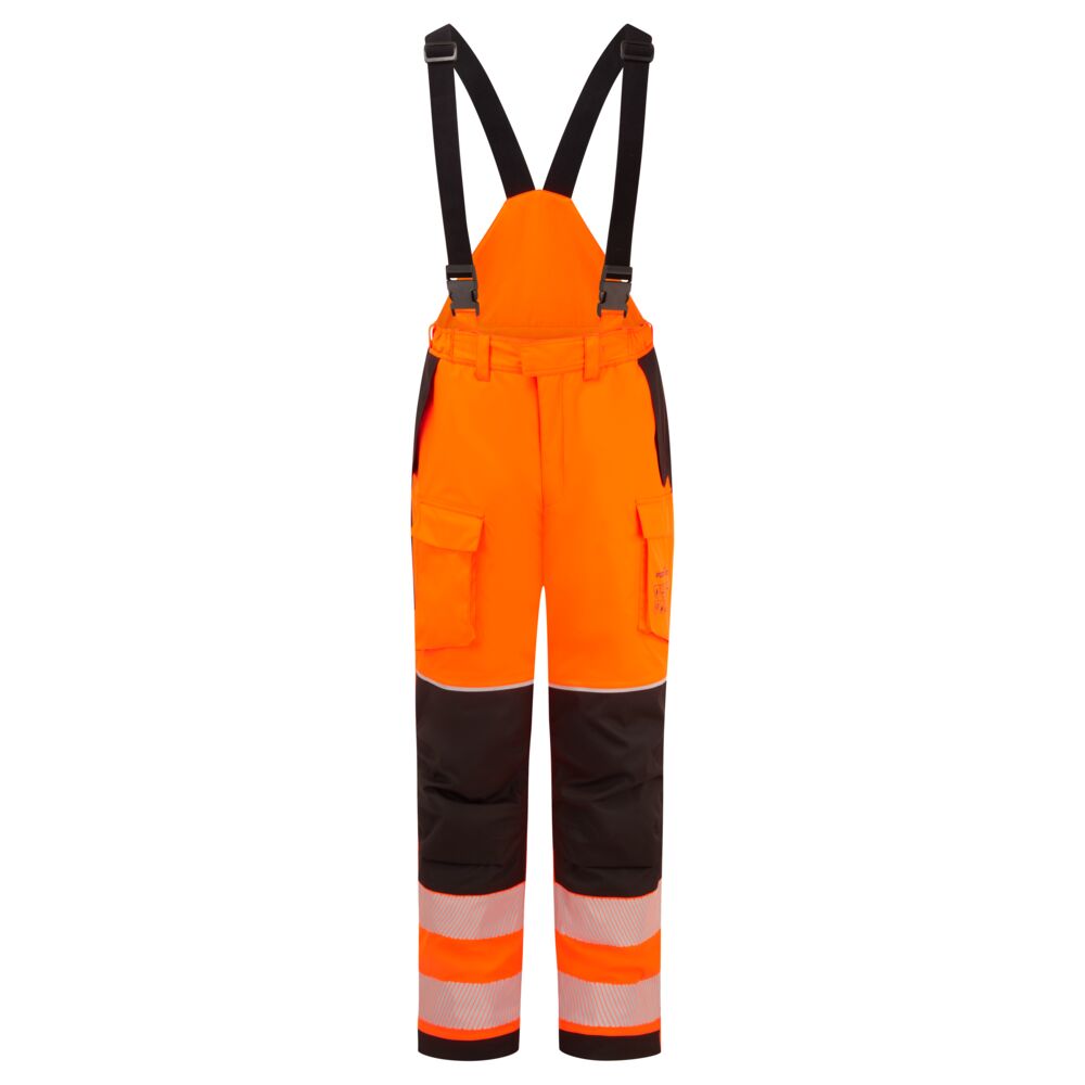 Pantaloni invernali ignifughi multinorma alta visibilità PW3 Modaflame Rain+ – Arancione/nero