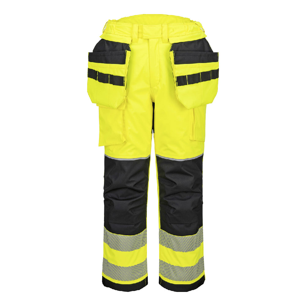 Pantaloni holster invernali ignifughi alta visibilità PW3 Modaflame Rain+ – Giallo/nero
