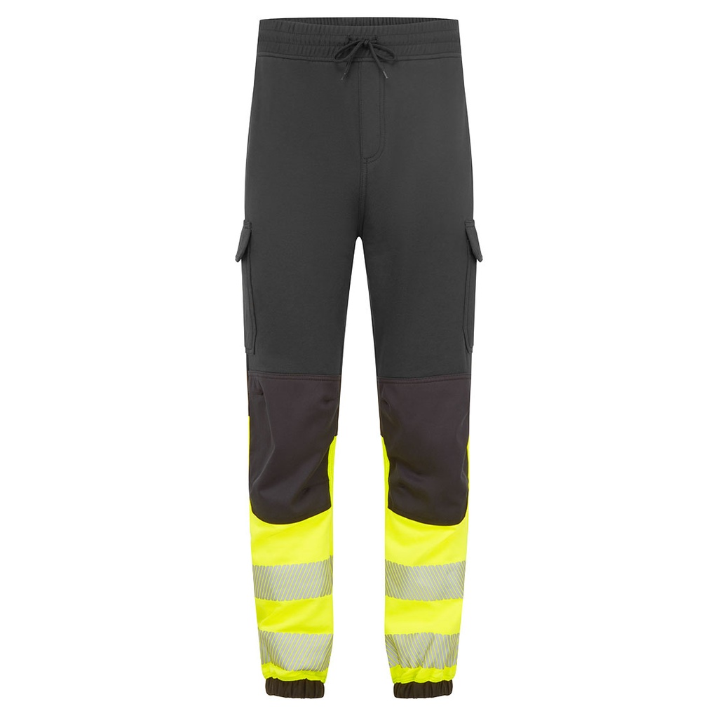 Pantaloni jogger ignifughi alta visibilità PW3 Modaflame classe 1 – Nero/giallo