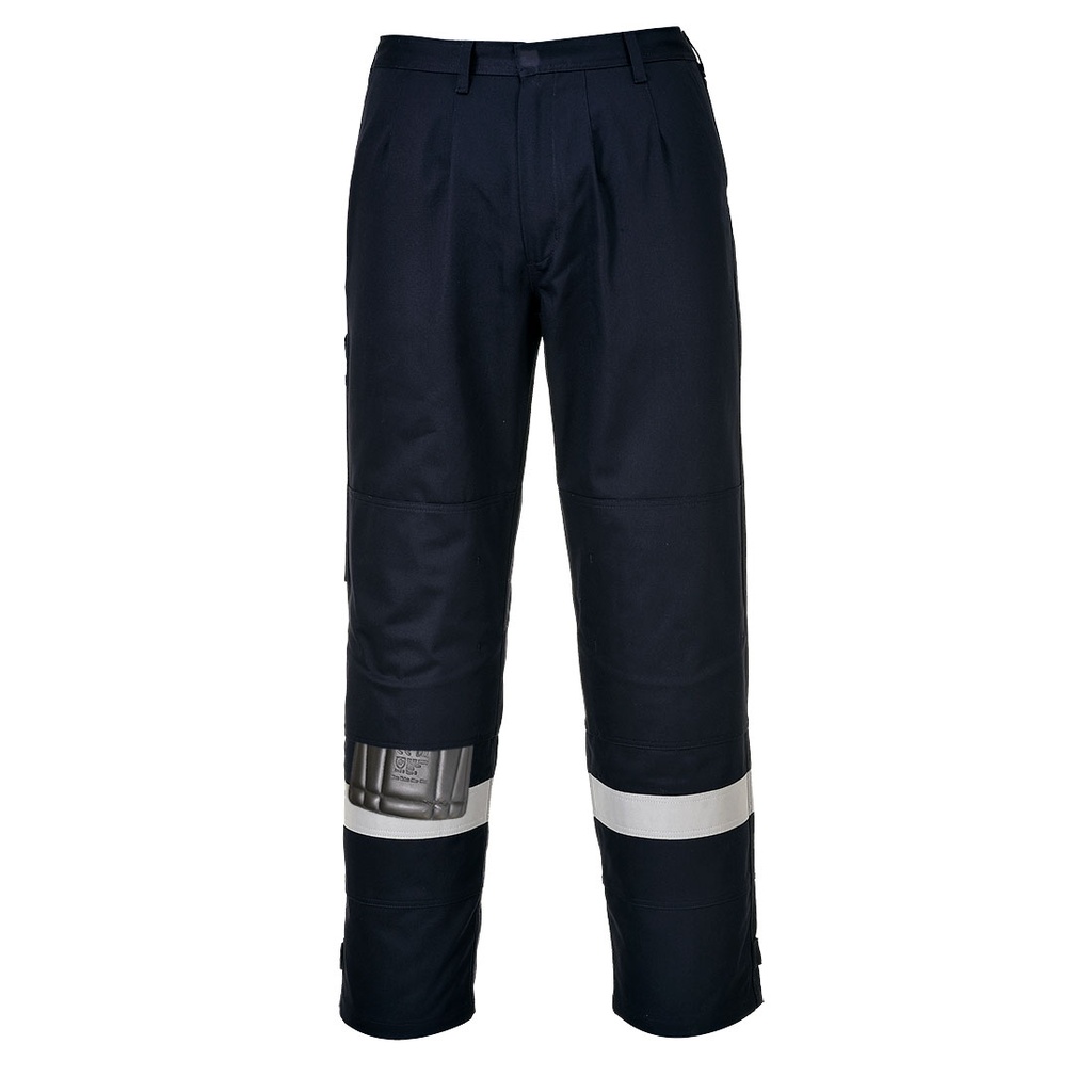 Pantaloni ignifughi antistatici da donna Bizflame Work – Blu navy
