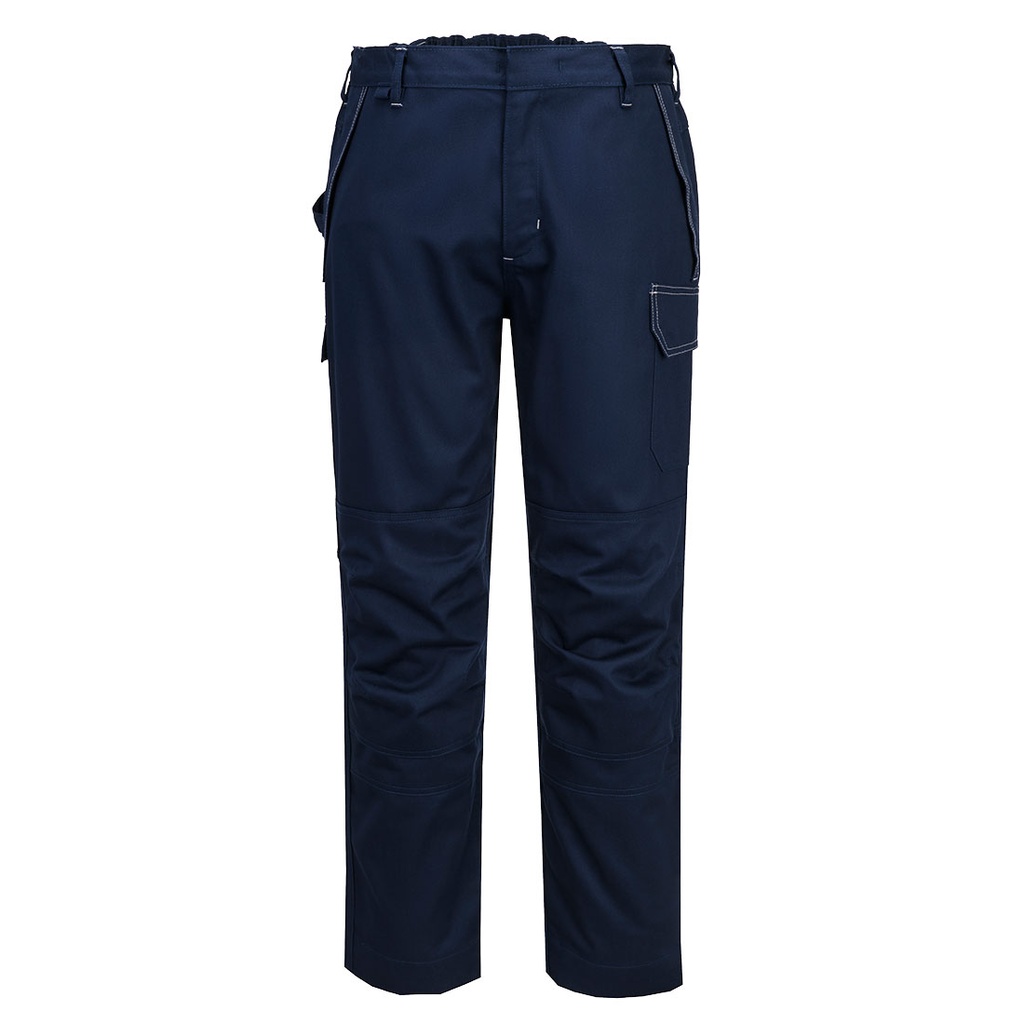 Pantaloni ignifughi antistatici Bizflame Work arco elettrico 19 cal/cm² – Blu navy