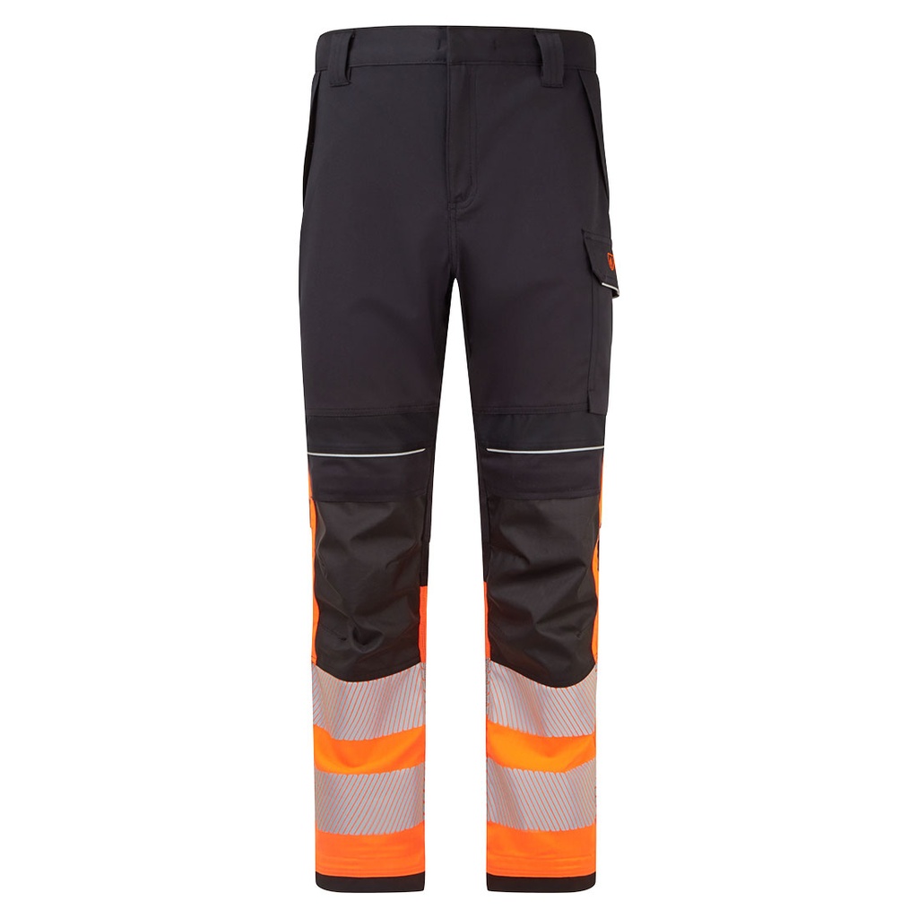 Pantaloni ignifughi multinorma alta visibilità arancione PW3 Modaflame classe 1 – Arancione/nero