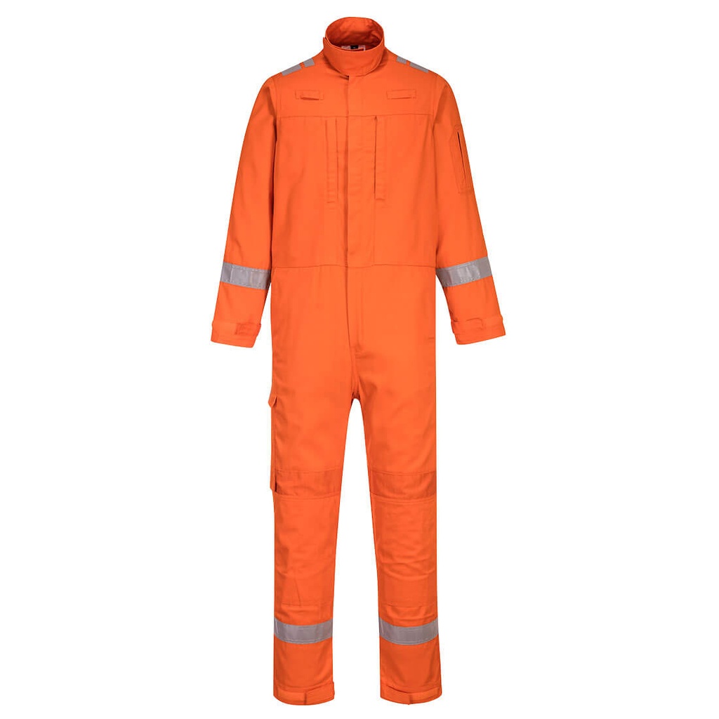 Tuta ignifuga leggera Bizflame Work con inserti elasticizzati – Arancione
