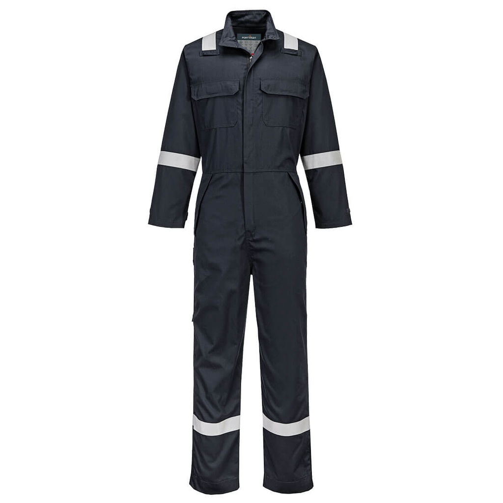 Tuta ignifuga Bizflame Work+ resistente agli agenti chimici – Nero