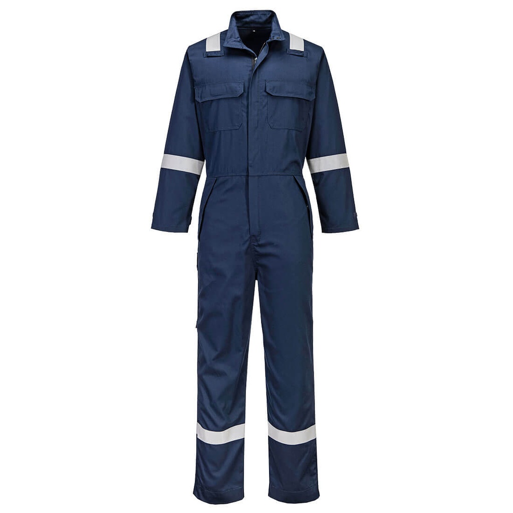 Tuta ignifuga Bizflame Work+ resistente agli agenti chimici – Blu navy chiaro