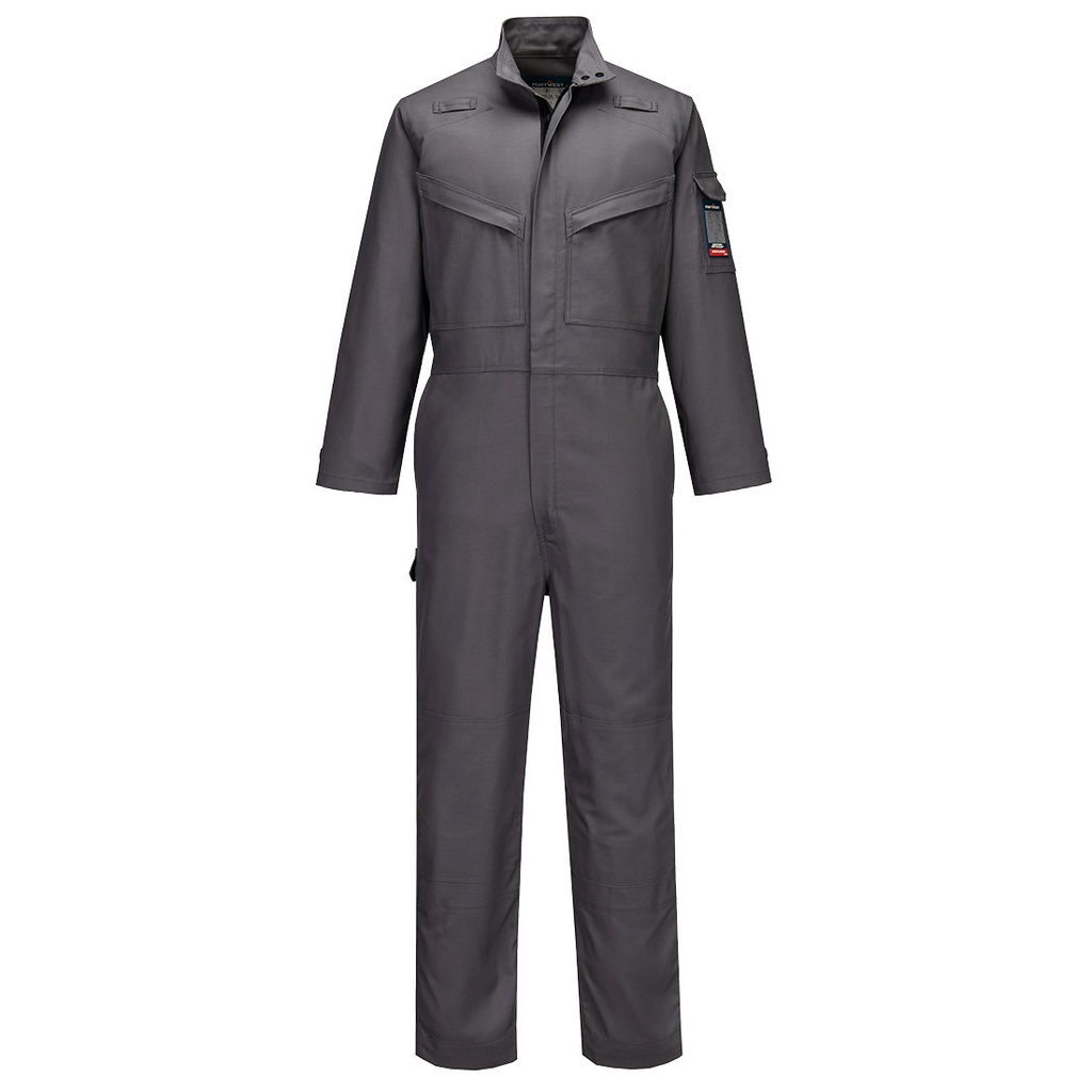 Tuta ignifuga antistatica Bizflame Industry (grigio o blu navy) – Grigio