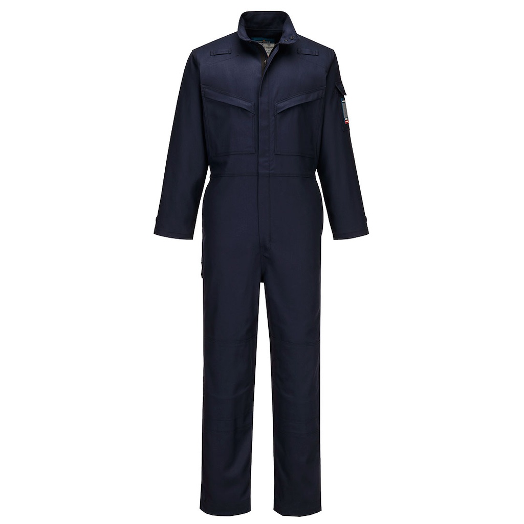 Tuta ignifuga antistatica Bizflame Industry (grigio o blu navy) – Blu navy
