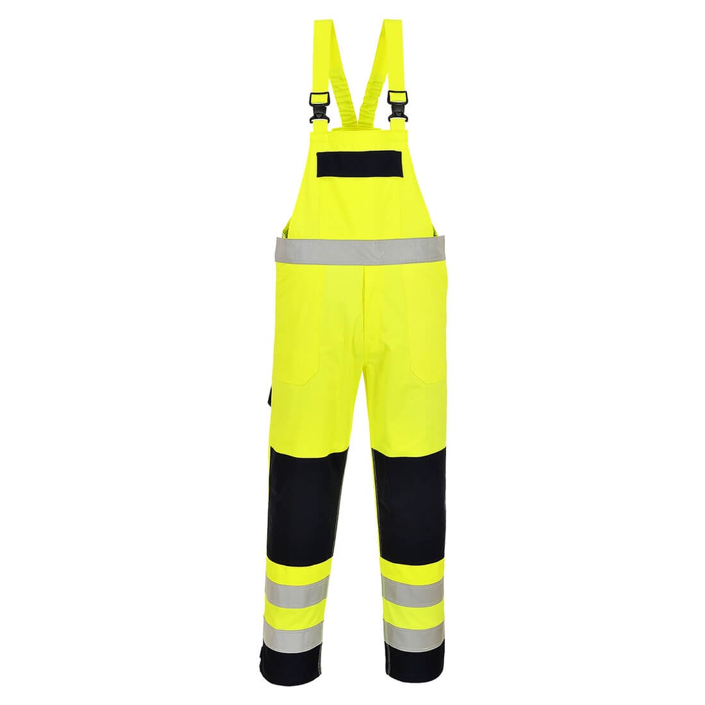 Salopette Hi-Vis multi norma – Giallo/blu navy