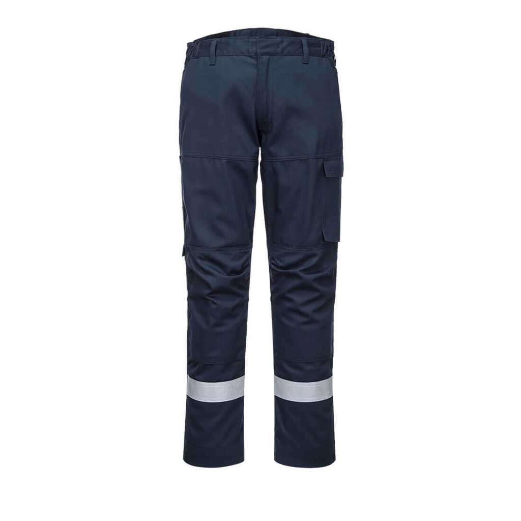 Pantaloni ignifughi antistatici Bizflame Industry (blu navy o arancione) – Blu navy chiaro
