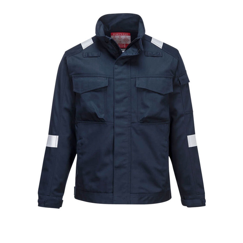 Giacca ignifuga antistatica Bizflame Industry (blu navy o arancione) – Blu navy chiaro